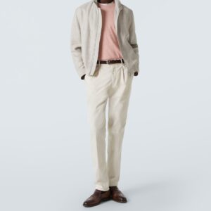 Linen, wool and silk bomber jacket - Image 2