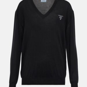 Logo silk-blend knit top - Image 5